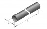 Изоляция для выхлопа  70mm L=1200mm (стеклоткань) купить в Ярославле