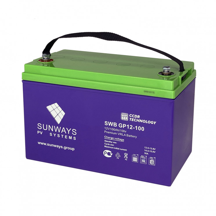 Аккумуляторная батарея SUNWAYS GP 12-100 купить в Ярославле